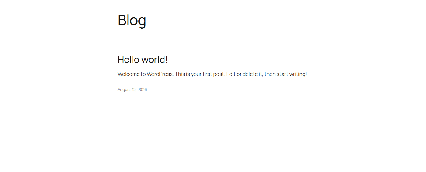 Live WordPress HTTPS baseline