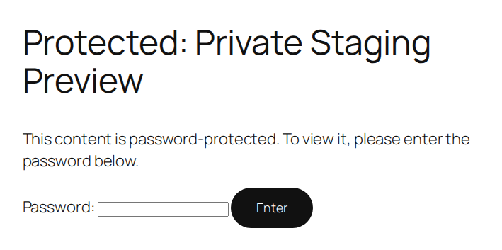 WordPress native content-password form
