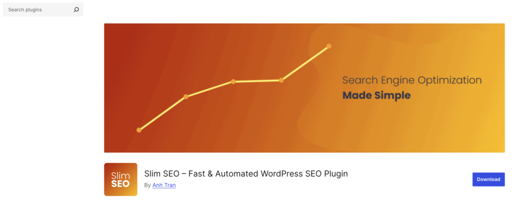 Slim SEO plugin listing