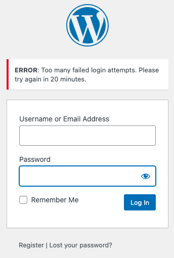 Monitoring failed WordPress login attempts