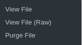 WordPress admin toolbar Debug Quick Look menu with options to inspect the log