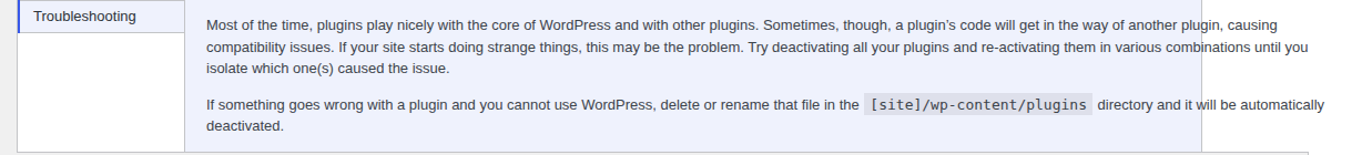WordPress plugin troubleshooting help for isolating compatibility problems