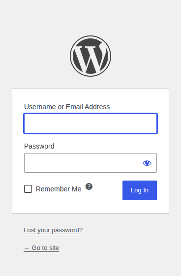 WordPress login form loaded over a healthy HTTPS connection
