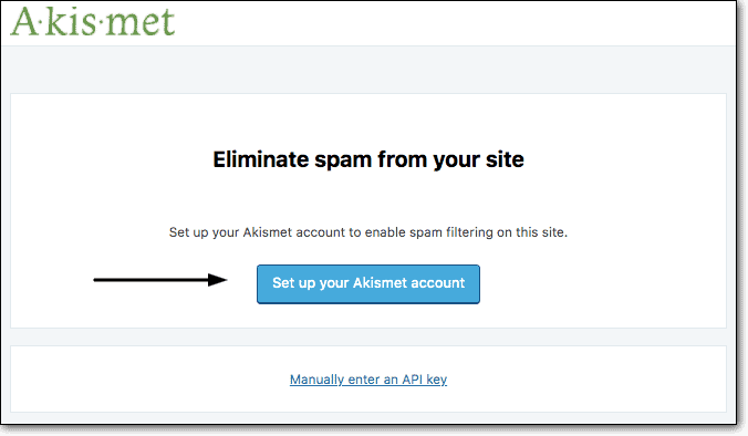 Set up your Akismet Account