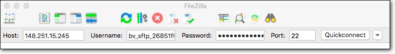 filezilla quickconnect