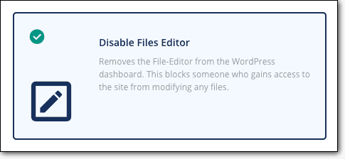 malcare disable file editor