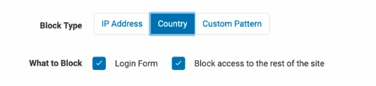 Block country by IP in WordPress using Wordfence
