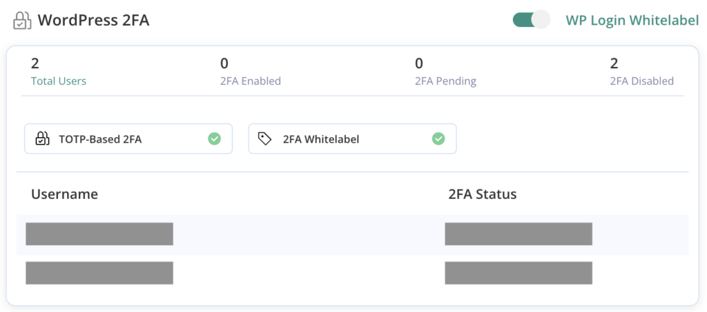 setting up 2fa