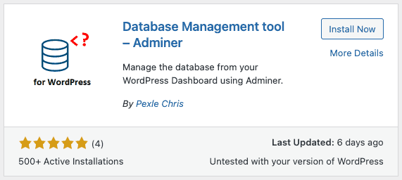 Database management tool