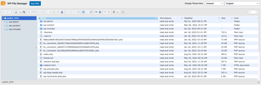 WP file manager