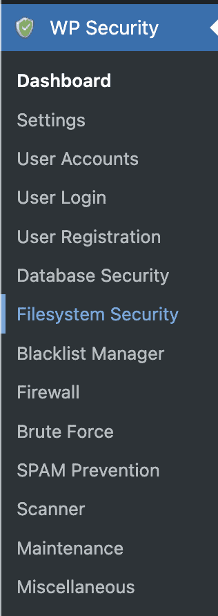 Filesystem security 