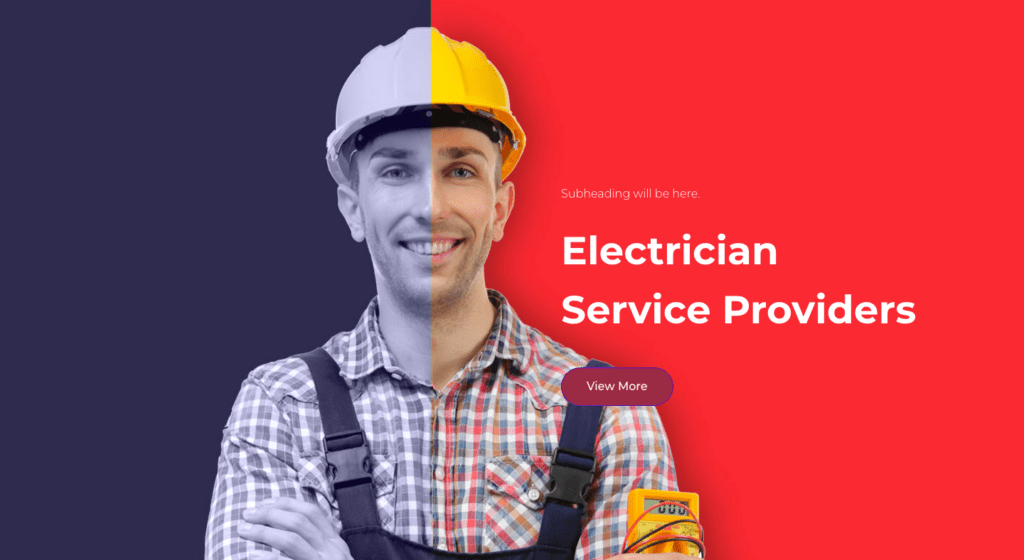 electrician services template by PowerPack