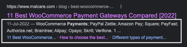 WooCommerce product category navigation example