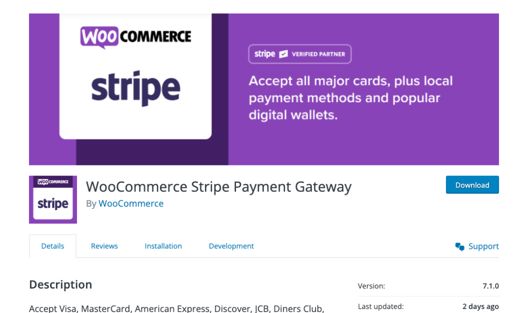 WooCommerce stripe payment gateway