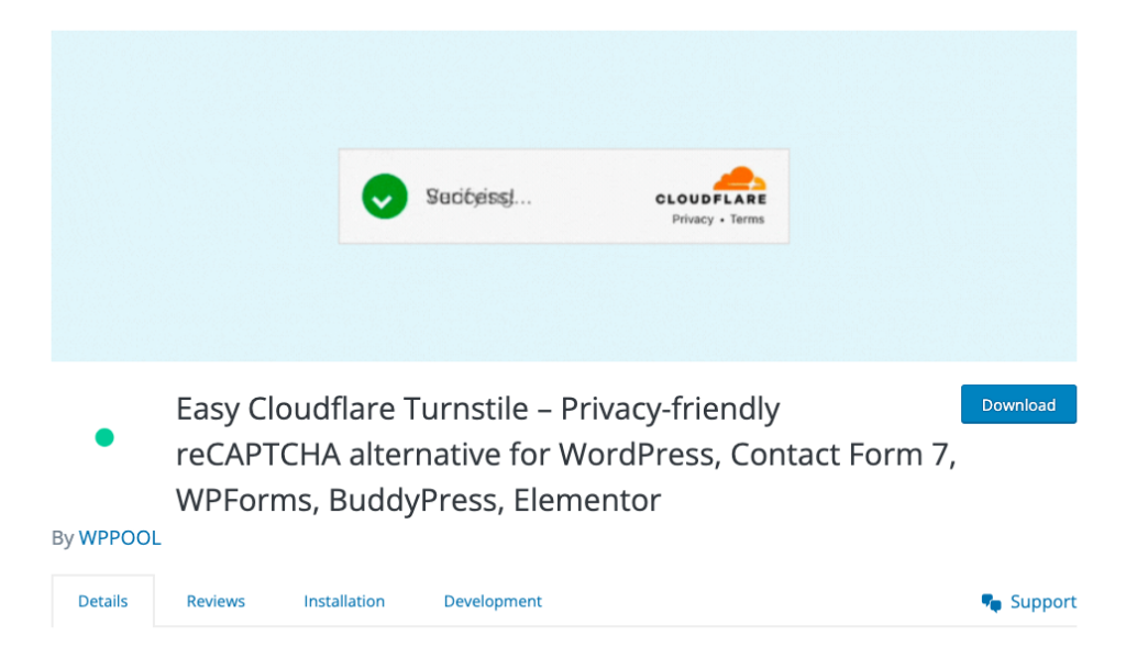 Easy Cloudflare Turnstile