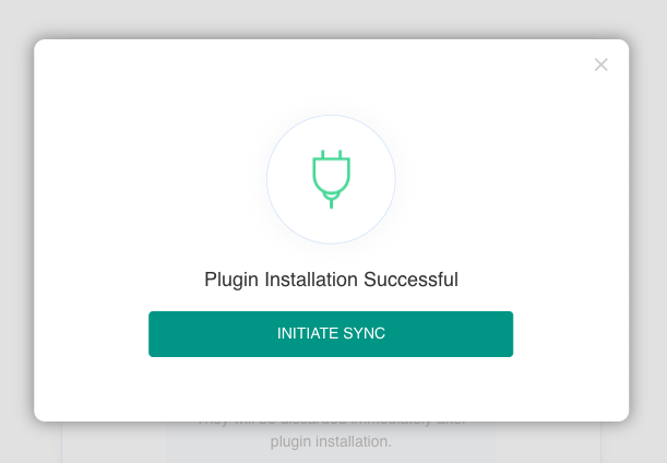 Plugin installation successful prompt