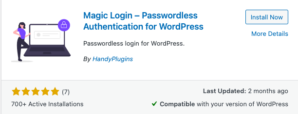 Magic Login - WordPress passwordless login plugin