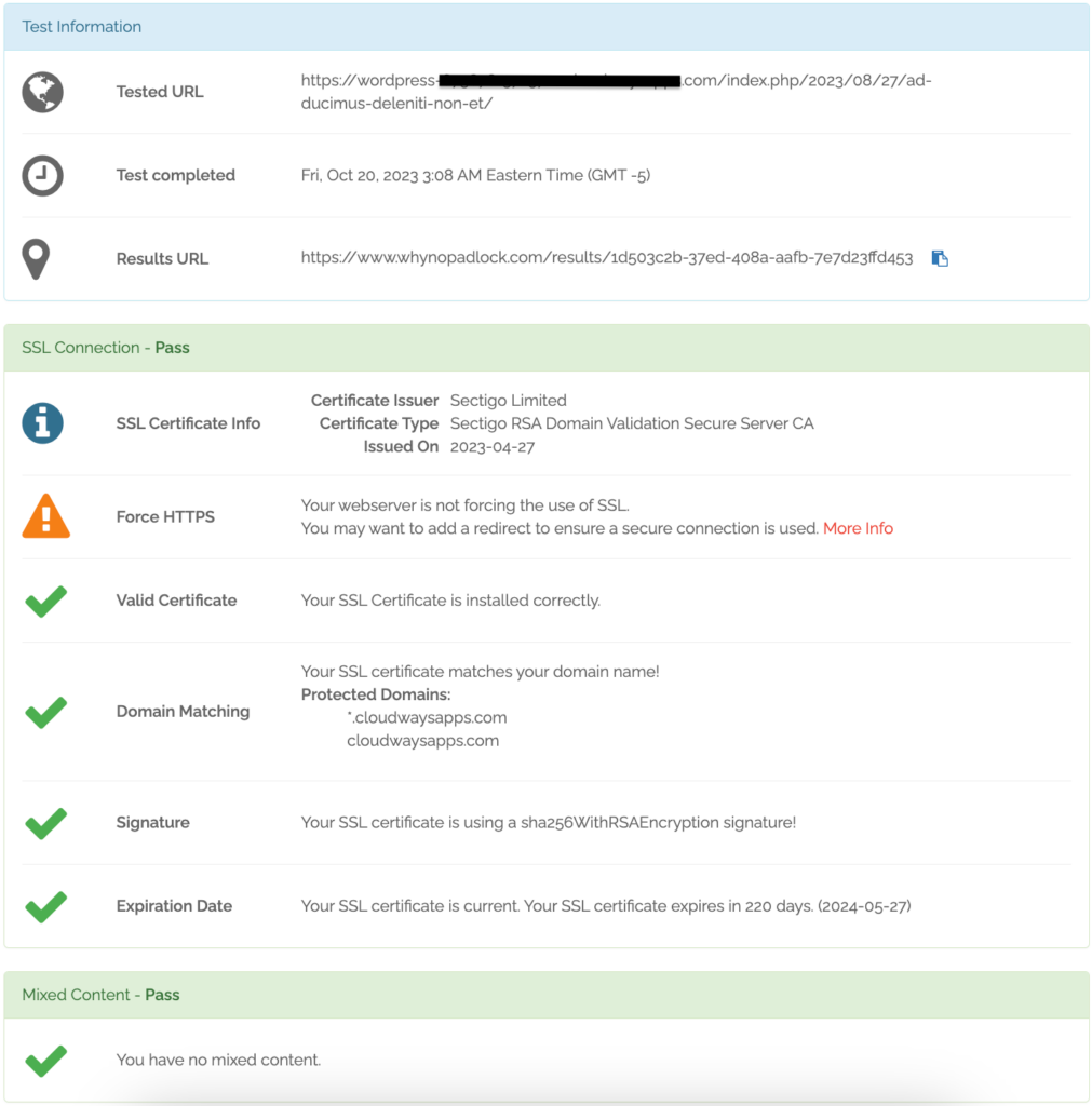Why no padlock dashboard