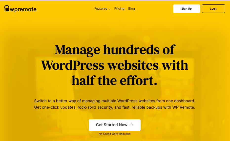 WP Remote Home Screen Best Recommended for managewp alternatives
