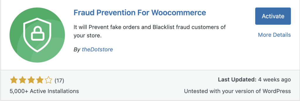 Fraud Prevention for Woocommerce