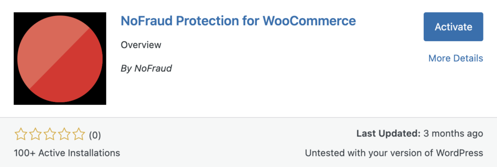 NoFraud Protection for WooCommerce