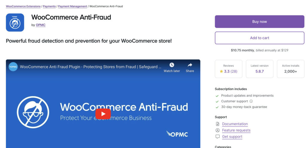 WooCommerce Anti-Fraud