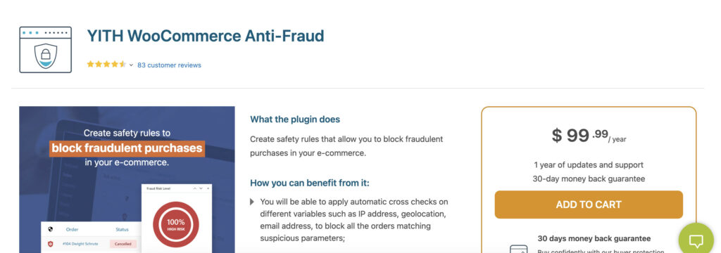 YITH Woocommerce Anti-Fraud