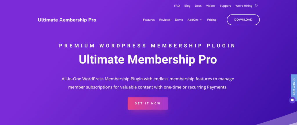 Ultimate Membership pro plugin