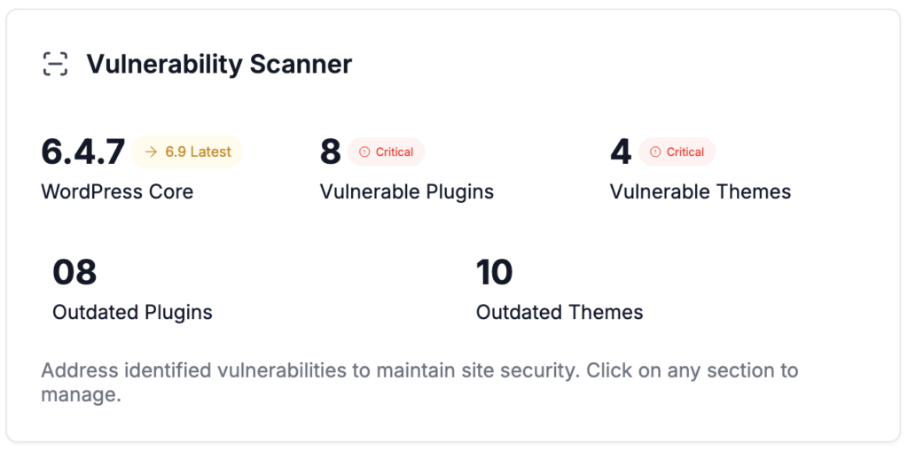 malcare vulnerability scanner