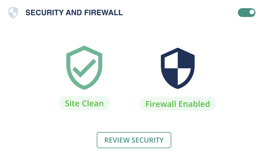 MalCare security and firewall card