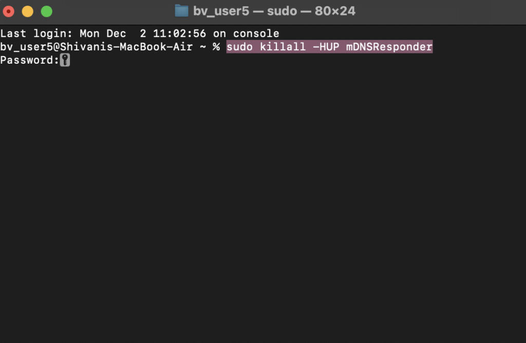 Mac terminal
