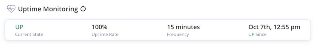 MalCare uptime monitoring