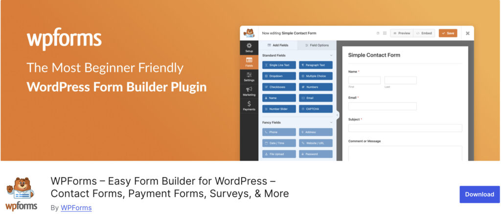 WPForms plugin