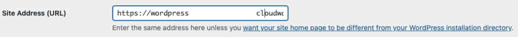 Check site URL