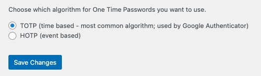 2fa settings