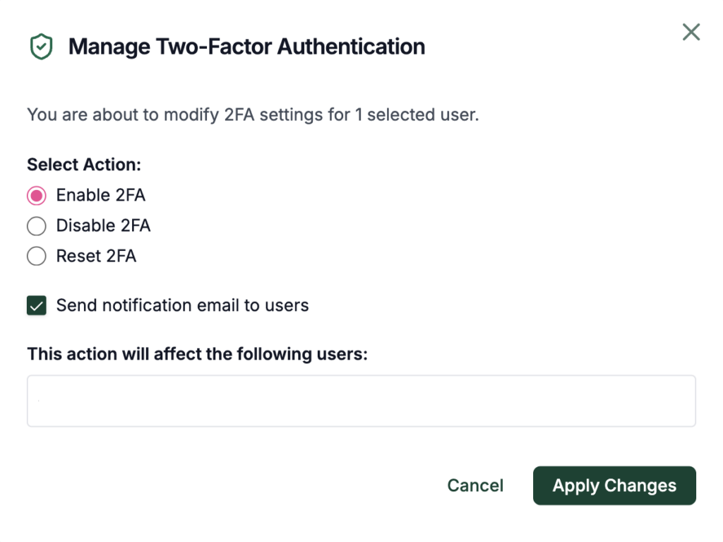 Enable 2fa malcare