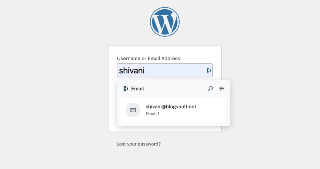 Autofill dashlane