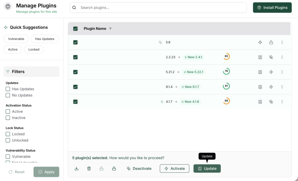 Update plugins malcare