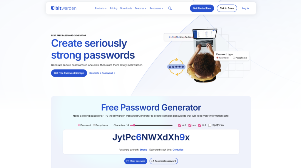 bitwarden password generator