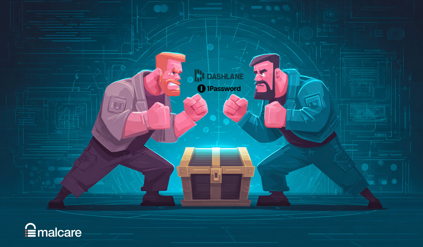 Illustration representing dashlane vs 1password