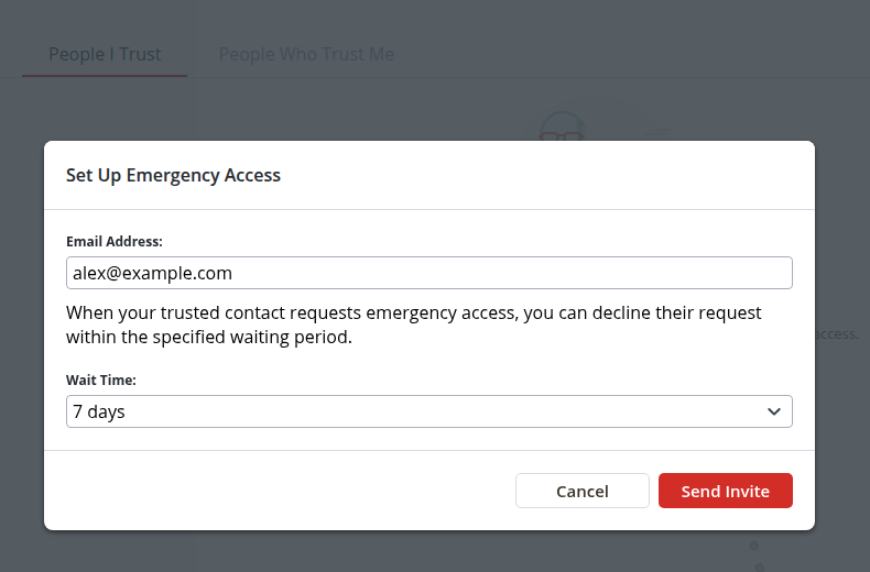 Emergency access setup ensures your vault remains accessible to trusted individuals in unforeseen circumstances.