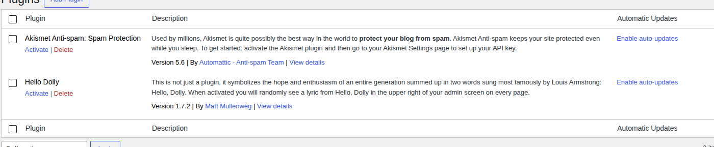 WordPress plugins list used to isolate plugin conflicts