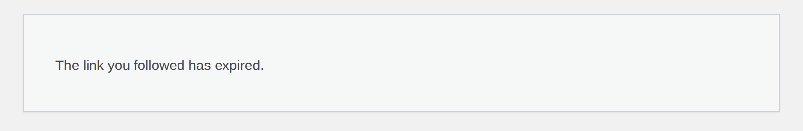 WordPress expired link message after an invalid nonce check