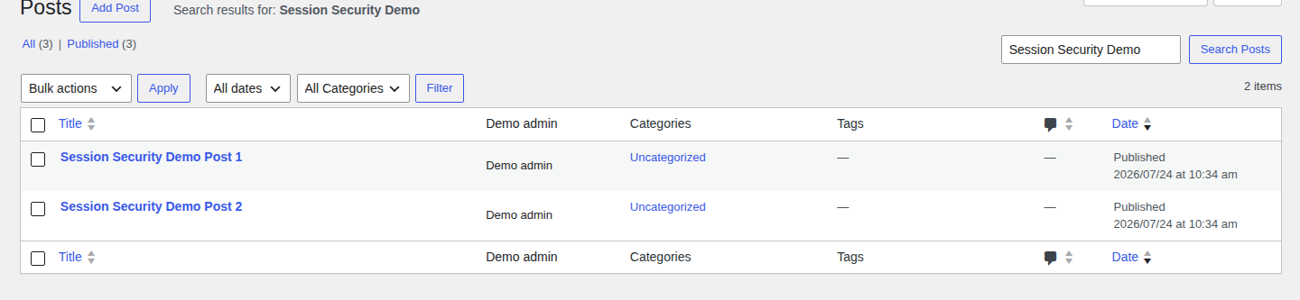 WordPress Posts list for spotting unapproved content changes