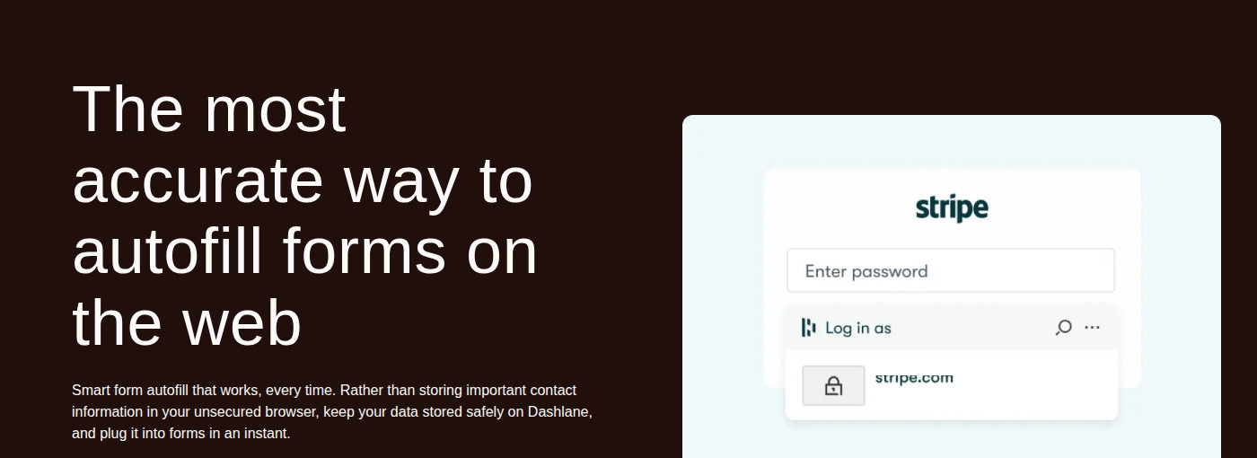 Dashlane autofill and password feature overview