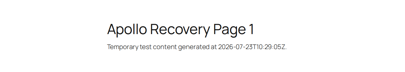 Restored WordPress page checked from the public frontend