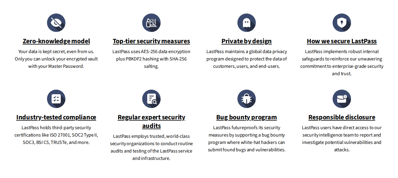 LastPass encryption and vault security claims