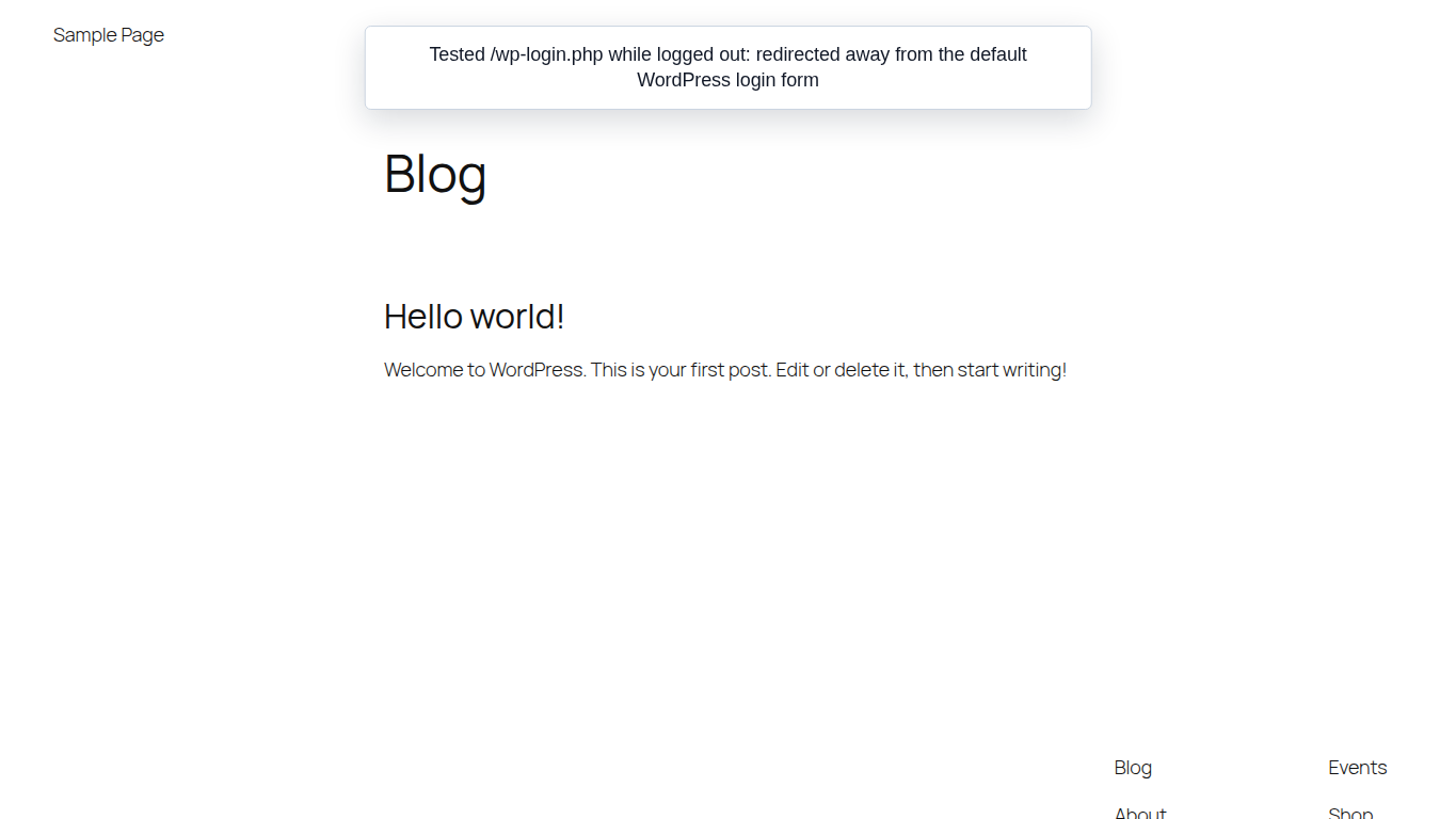 Default wp-login.php path no longer showing the login form