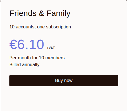 Dashlane Friends and Family member count