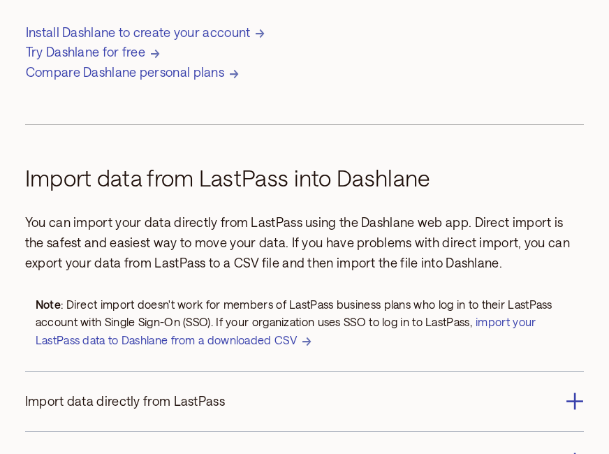 Dashlane import from LastPass guidance